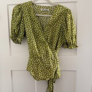 Reformation Wrap Top - Size M